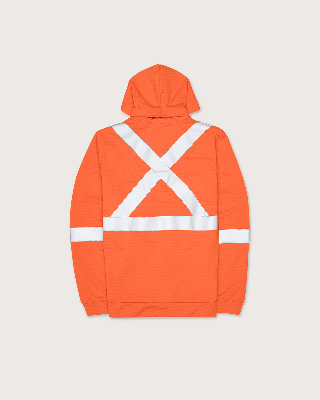 FR Hi Vis Orange Zip Hoodie w/ Detachable Hood & 2" CSA Trim
