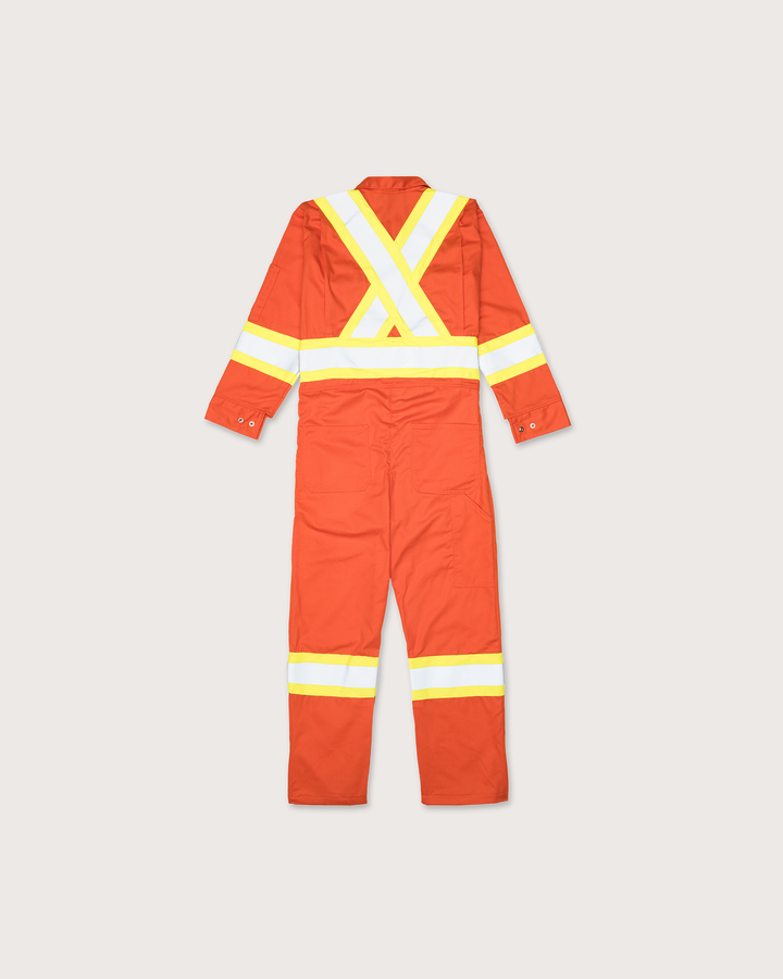 FR Hi Vis 88/12 Orange Coverall with 4" CSA Trim