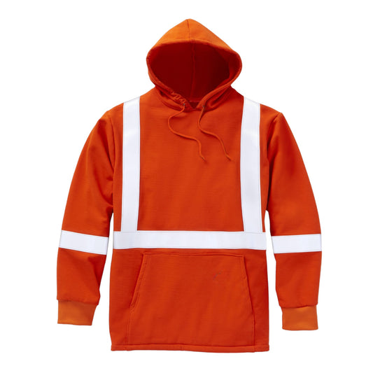 FR Hi Vis Orange Pullover Hoodie with 2" CSA Trim