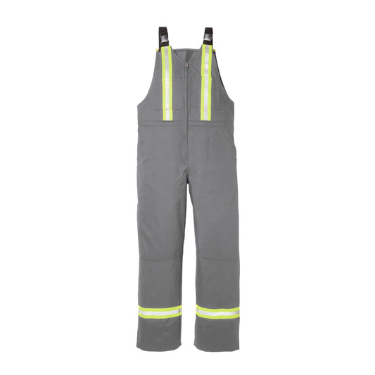 FR 88/12 Grey Bib with Reflective Trim