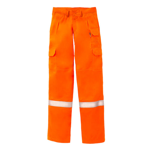 FR Hi Vis GlenGuard Orange Cargo Pants with Segmented