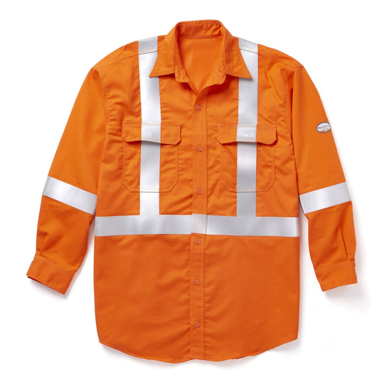 FR Hi Vis Orange Uniform Shirt with CSA Trim
