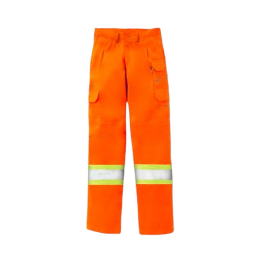 FR Hi Vis 88/12 Orange Cargo Pants with 4" Reflective Trim