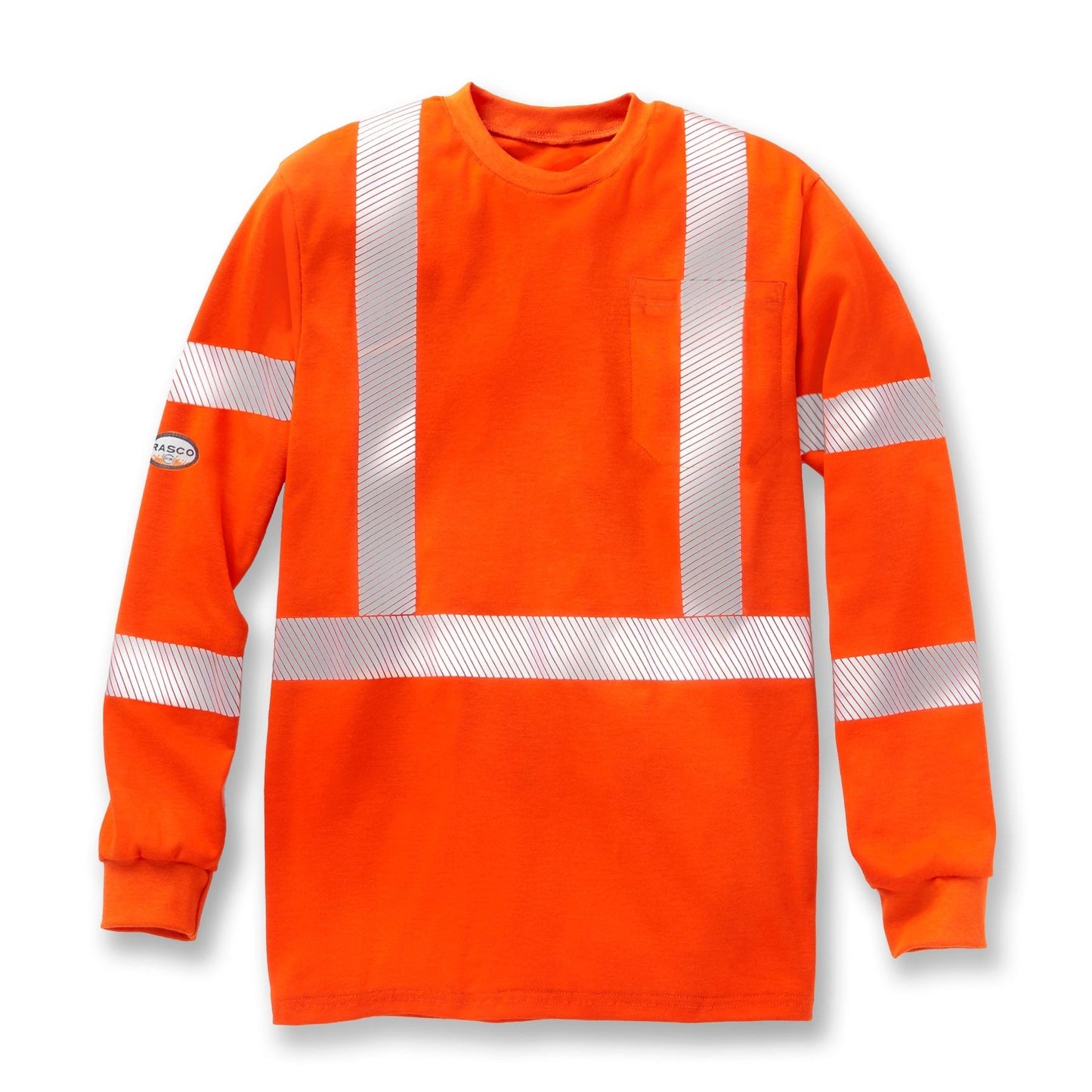 FR Women's Hi Vis Inherent Orange T-Shirt with CSA Segmented