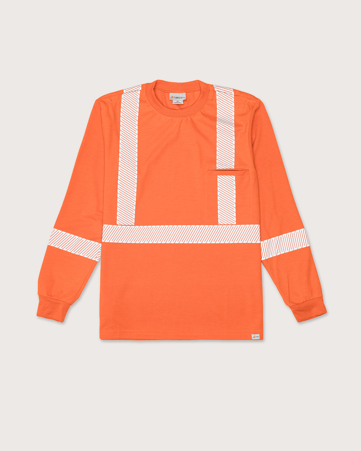 FR Hi Vis Inherent Orange T-Shirt with CSA Segmented