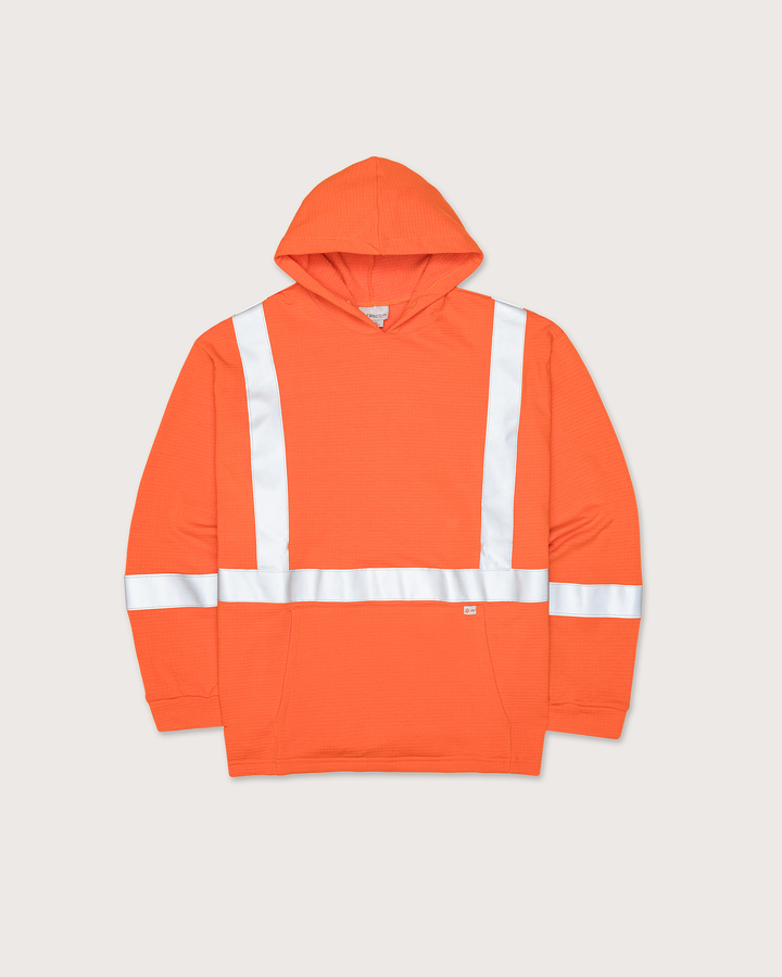 FR Hi Vis Orange Pullover Hoodie with 2" CSA Trim