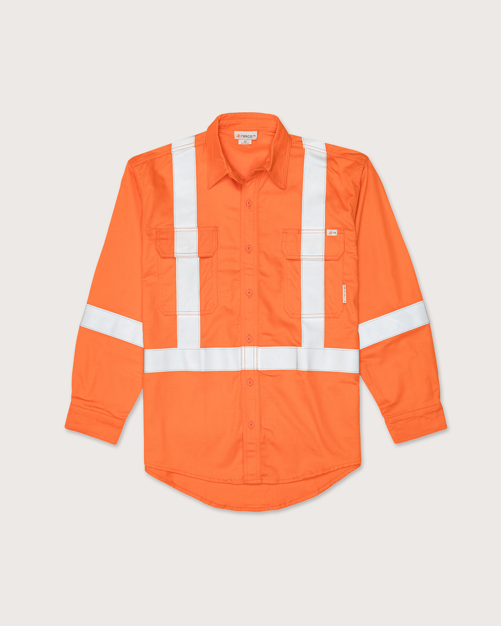 FR Hi Vis Orange Uniform Shirt with CSA Trim
