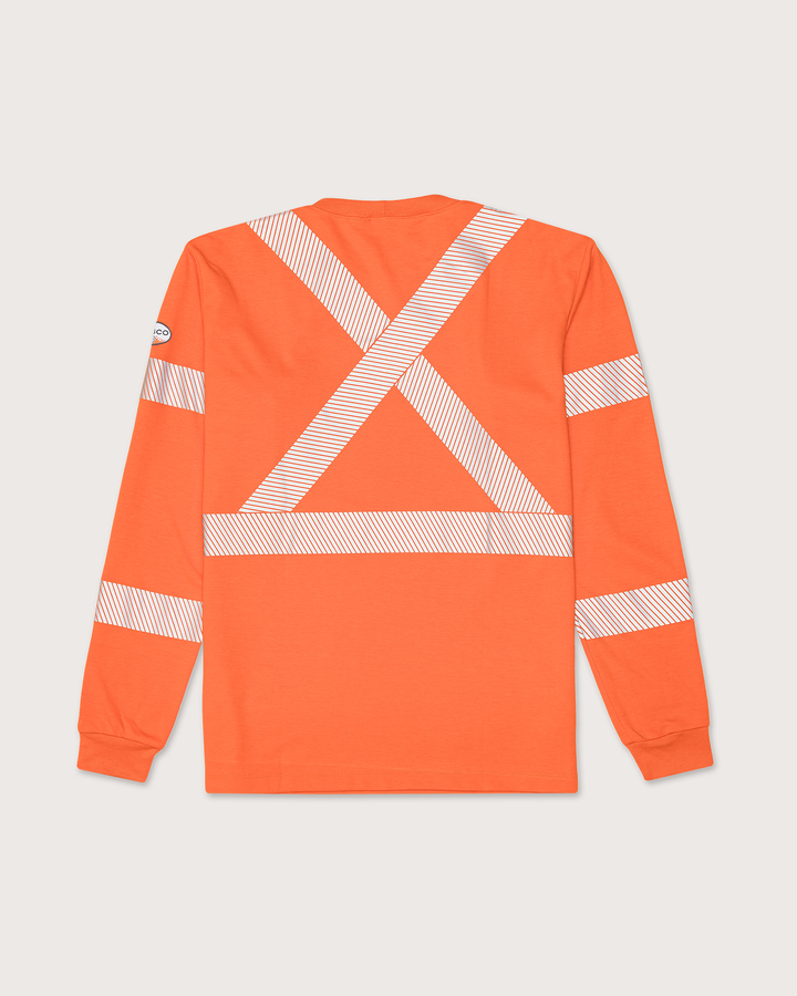 FR Women's Hi Vis Inherent Orange T-Shirt with CSA Segmented